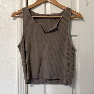 AE | Taupe Crop Top